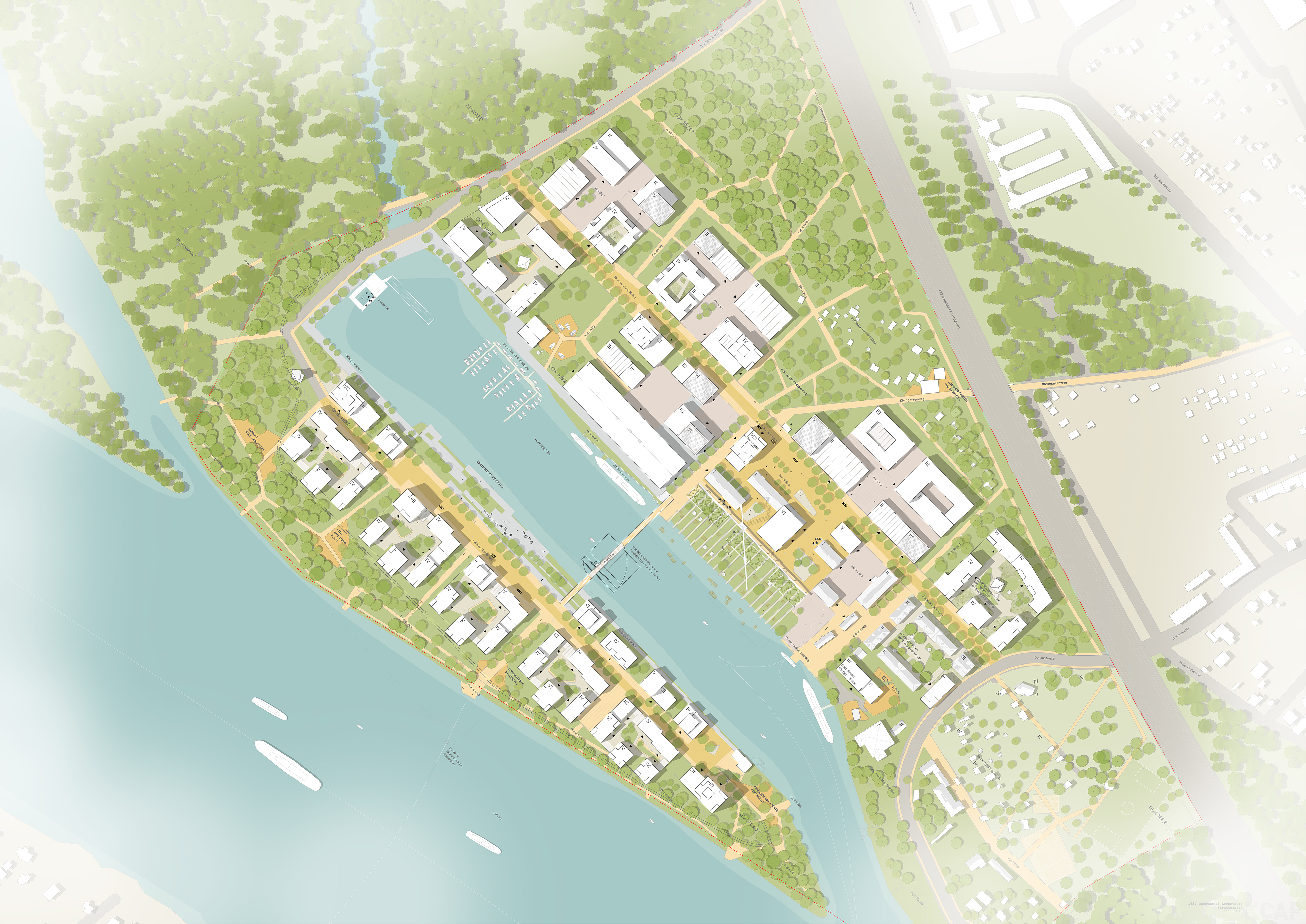 KCAP wins competition for transformation shipyard area in Korneuburg, Austria
